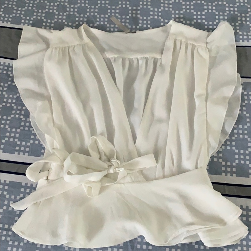 White top - adjustable waist strap